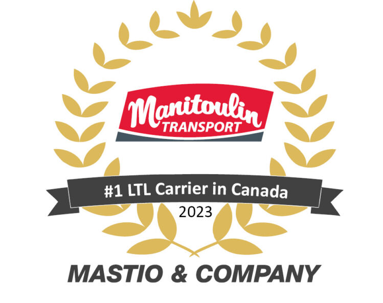 Manitoulin Transport Named 1 LTL Carrier in Canada by Mastio & Company